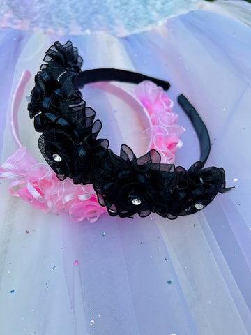 Hairband. Black/Lily