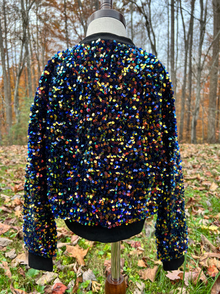 Jacket. Midnight Sequins