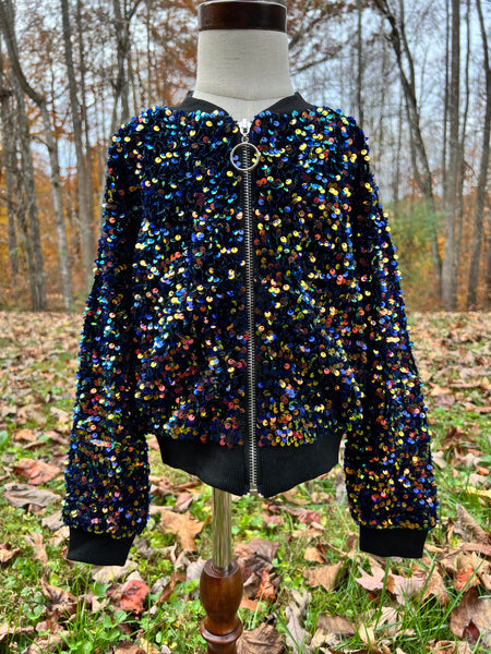Jacket. Midnight Sequins